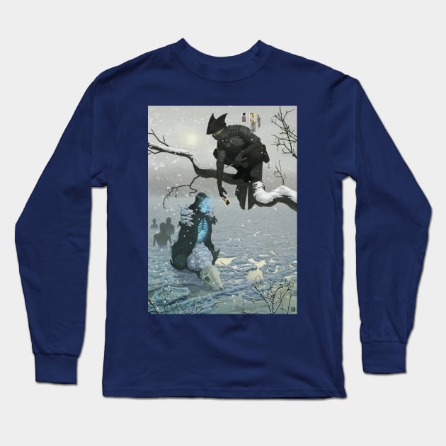 River of Recall Long Sleeve T-Shirt by paintedmonk